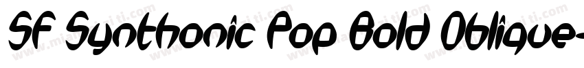 SF Synthonic Pop Bold Oblique字体转换